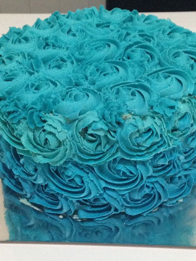 Ombre Roses Cake
